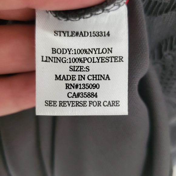 Altar'd State Slate Grey Lace Bell Sleeve Dress - Picture 4 of 5